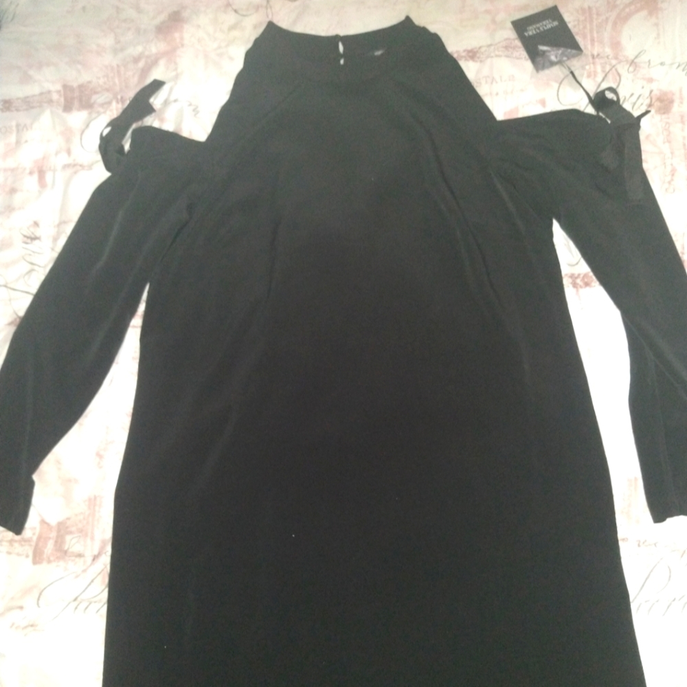Women's Simply Vera Wang Babydoll Dress/Black/Size Large